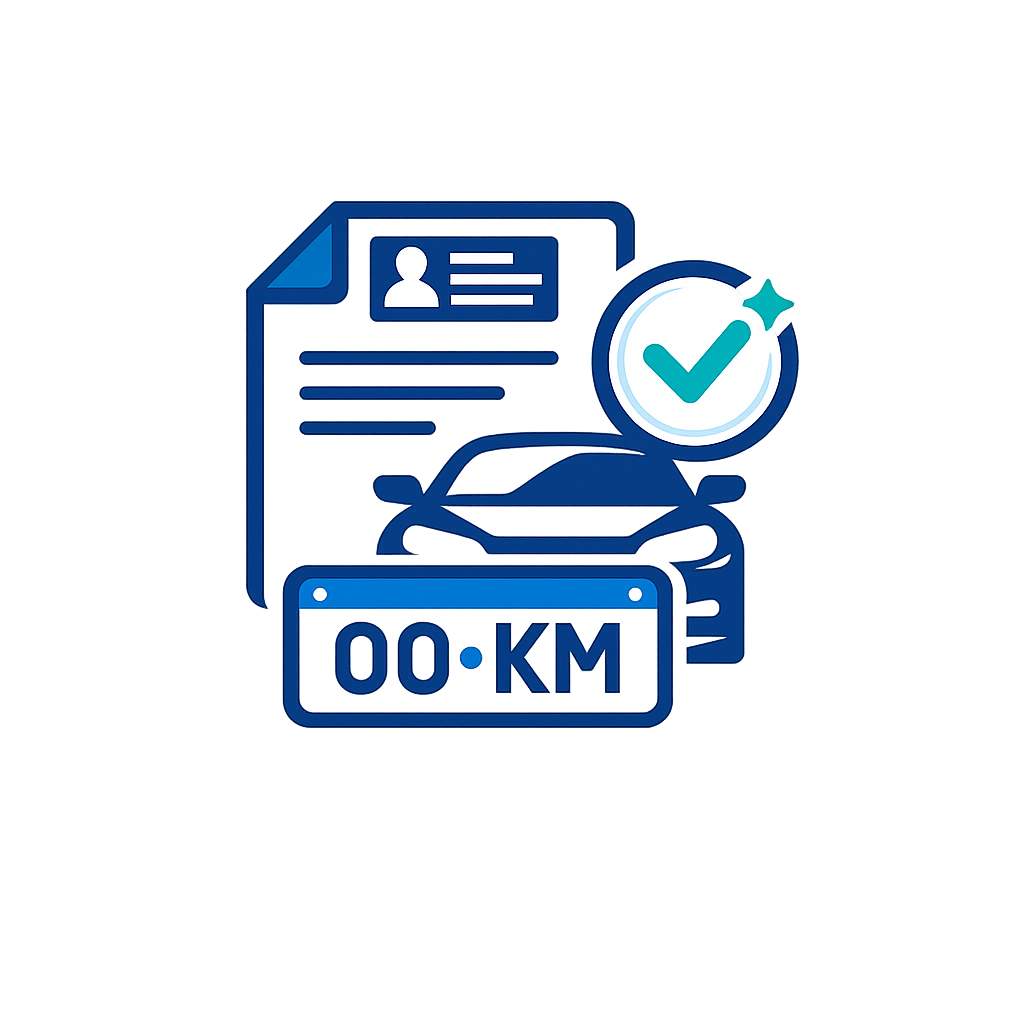 Ícone de emplacamentos e transferências de propriedade